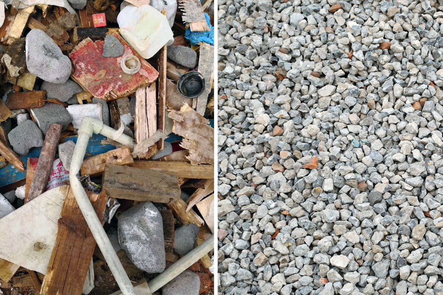 山美股份水浮选除轻物质专利产品助力高品质建筑垃圾再生骨料生产